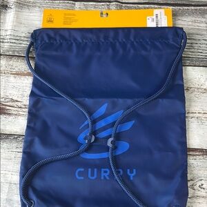 Under Armour Curry SC40 Ozsee Drawstring Backpack Bag | Blue | NWT